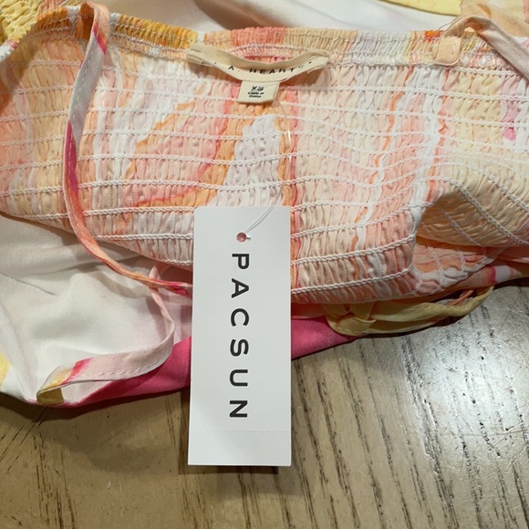 PacSun LA Hearts Tie Square Neck Tank Top - Picture 5 of 7